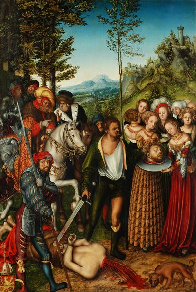 Die Enthauptung Johannes des Täufers von Lucas Cranach the Elder